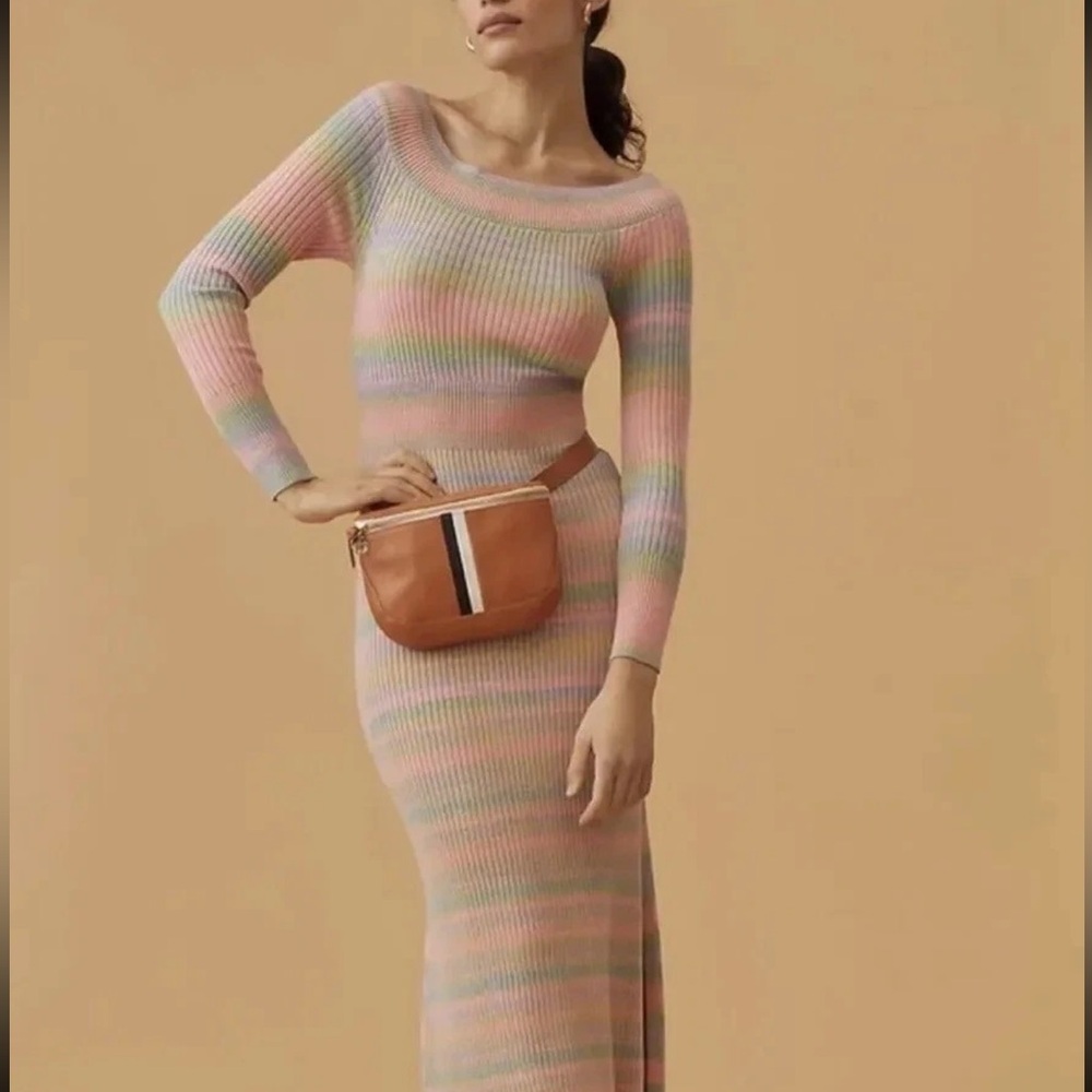 Anthropologie Daily Practice Sweater Knit Pastel Dress - Picture 11 of 11